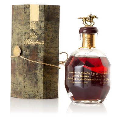 View full screen - View 1 of Lot 6376. Blanton's Gold Edition Single Barrel #349 51.5 abv NV (1 BT75).