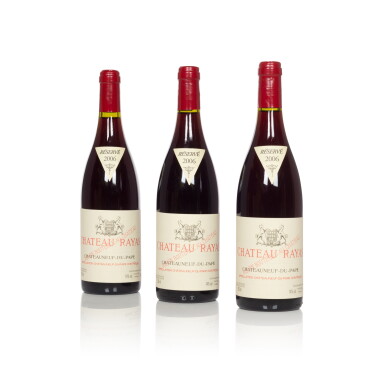 View full screen - View 1 of Lot 6074. Châteauneuf du Pape, Réservé 2006 Château Rayas (3 BT).