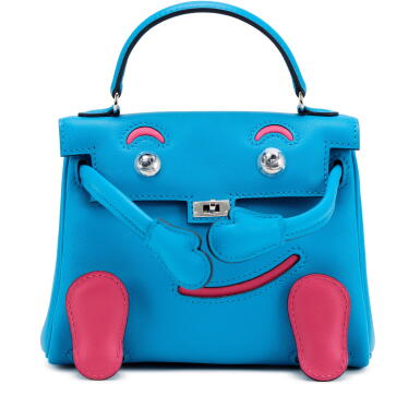 View full screen - View 1 of Lot 45. Bleu Frida and Rose Extreme Swift Quelle Idole Kelly Doll Palladium Hardware, 2020.