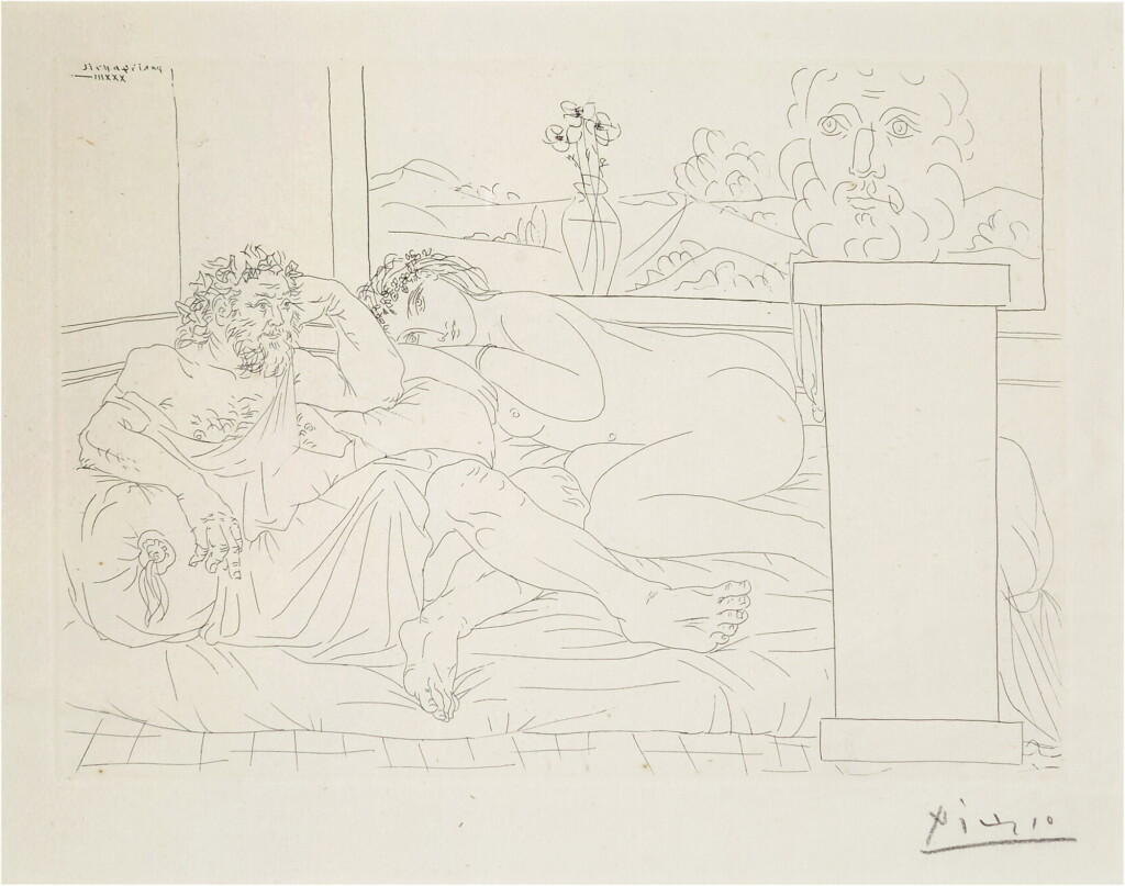 View full screen - View 1 of Lot 7. Le Repos du Sculpteur, IV (B. 174; Ba. 327).