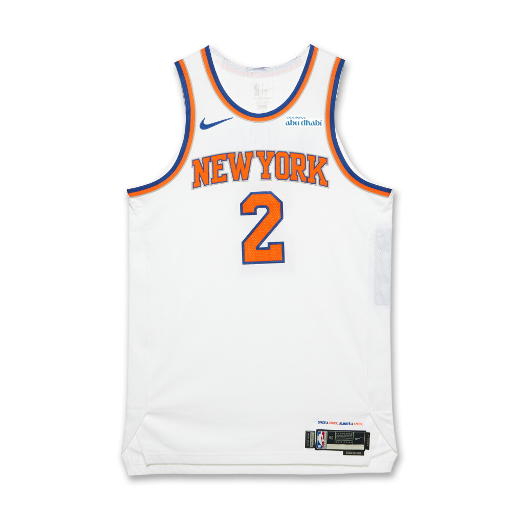 View full screen - View 1 of Lot 42. Miles McBride New York Knicks 2025 NBA Playoffs Eastern Conference Round 1 Game Worn Statement Edition Jersey | Game 1 .