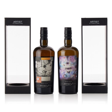 View full screen - View 1 of Lot 9299. LMDW Artist #7 Compass Box and Bowmore Mixed Lot (2 BT70).