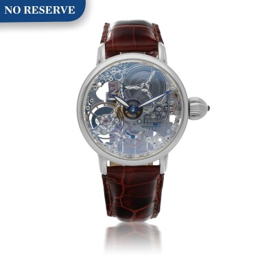 View full screen - View 1 of Lot 929. SIGNATURE SERIES, REF K7007 STAINLESS STEEL SKELETONIZED WRISTWATCH CIRCA 2000.