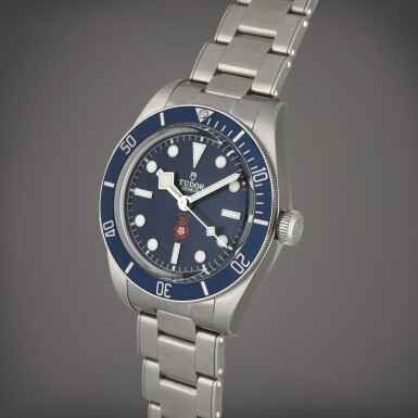 View full screen - View 1 of Lot 8. Black Bay 'Platinum Jubilee RaSP', Reference 79030B | A stainless steel wristwatch with bracelet | Circa 2022 .