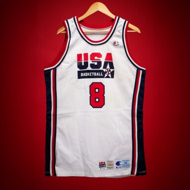 View full screen - View of Scottie Pippen Game Worn 1992 Olympics ‘Dream Team’ Jersey | Gold Medal Game.
