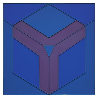 View full screen - View 1 of Lot 123. PETER STROUD | DARK BLUE CIRCUMVENT WITH CERULEAN .
