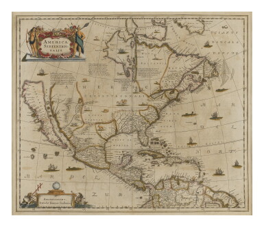 View full screen - View 1 of Lot 21. Jansson, Jan | The most important map in the adoption of California as an island .