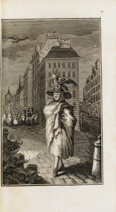 View full screen - View 1 of Lot 35. Les Nuits de Paris. Londres, 1788-1789. 7 vol. in-12. Edition originale. Rel. de l'époque.