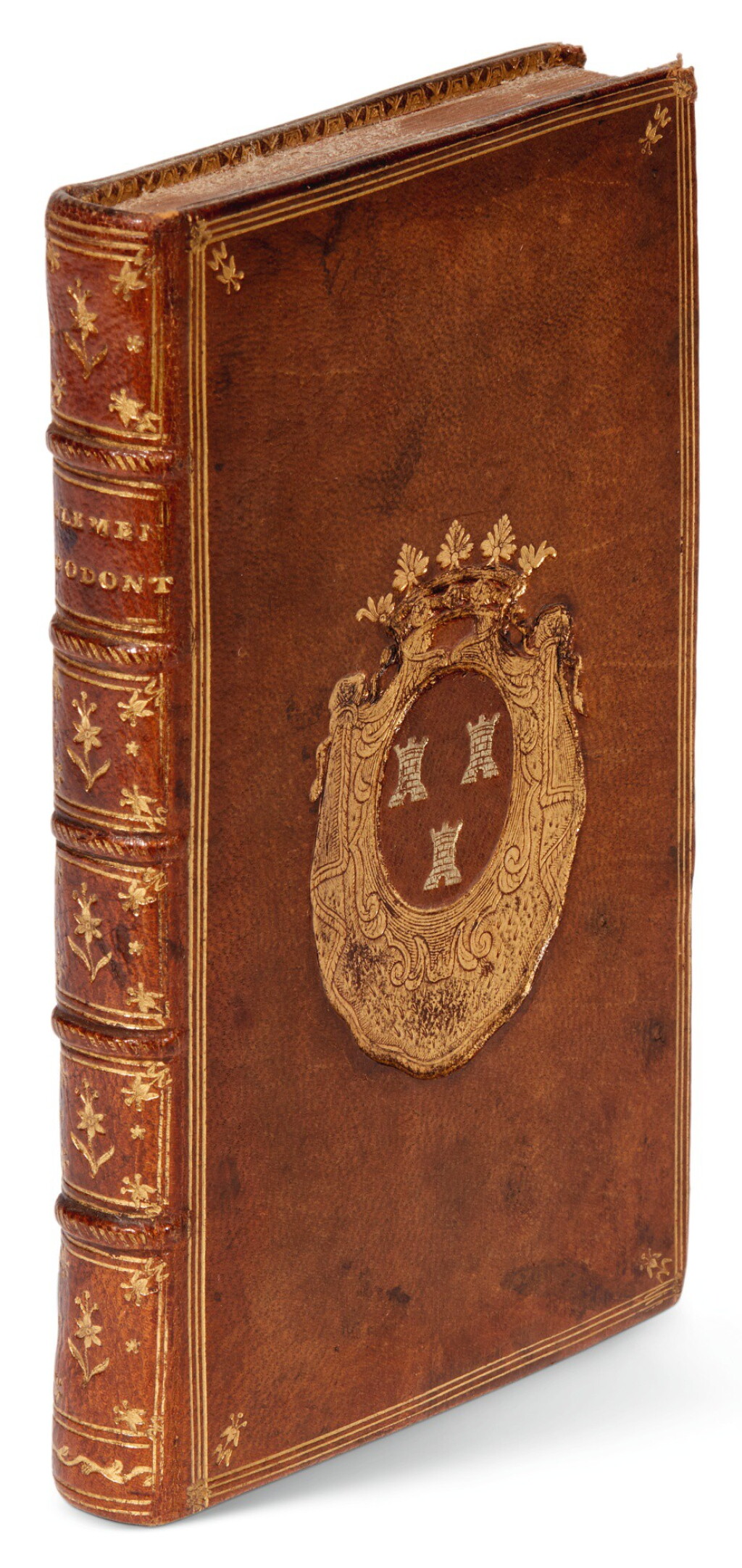 View full screen - View 1 of Lot 118. Lecluse, Nouveaux elemens d'odontologie, Paris, 1754, brown morocco with arms of Madame de Pompadour.