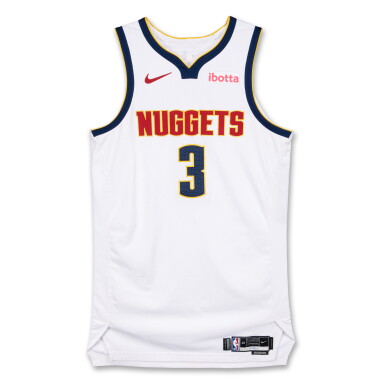 View full screen - View 1 of Lot 78. Julian Strawther Denver Nuggets 2026 NBA Playoffs Western Conference Round 1 Game Issued Association Edition Jersey | Game 1.