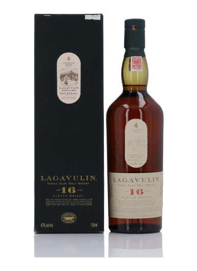 View full screen - View 1 of Lot 209. Lagavulin 16 Year Old 43.0 abv NV (1 Bottle 75cl).