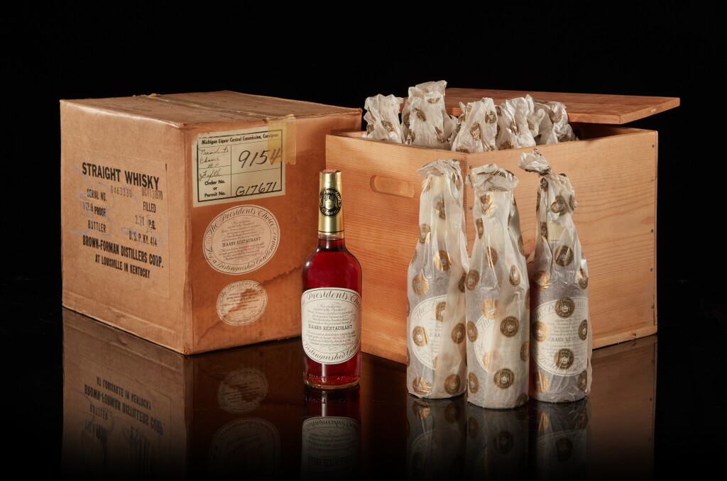 View full screen - View 1 of Lot 137. The President's Choice Private Barrel Select 8 Year Old 112.8 Proof NV (12 BT 4/5 Quart).