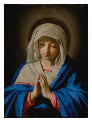 View full screen - View 1 of Lot 645. The Madonna in prayer.