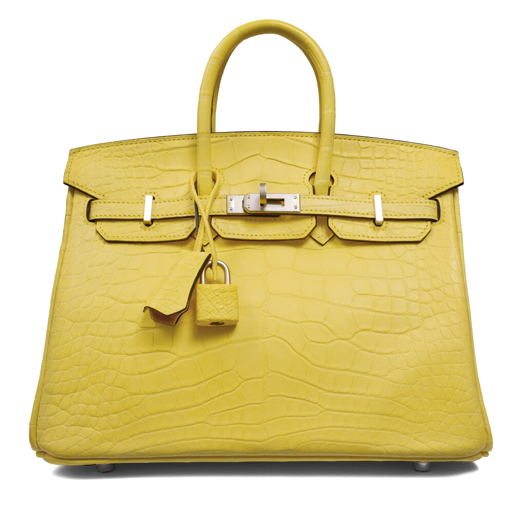 View full screen - View 1 of Lot 36. Mimosa Matte Mississippiensis Alligator HSS Birkin 25 Brushed Palladium Hardware, 2021.
