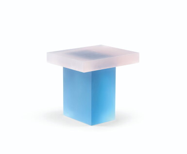 View full screen - View 1 of Lot 559. Haze stool (Orange and Blue), 2015.