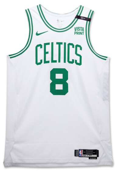 View full screen - View 1 of Lot 30. Kristaps Porzingis Boston Celtics 2023-2024 Game Worn Association Edition Jersey.