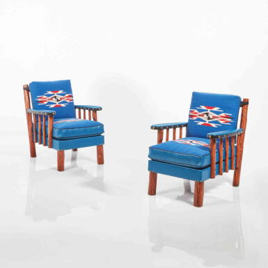 View full screen - View 1 of Lot 202. Pair of Club Chairs.