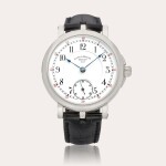 Friedrich August I | A white gold wristwatch with enamel dial, Circa 2010
