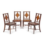 A Set of Four George III Mahogany Hall Chairs, Circa 1785