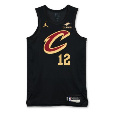 View full screen - View 1 of Lot 21. De’Andre Hunter Cleveland Cavaliers 2025-2026 Emirates NBA Cup Game Worn Statement Edition Jersey .