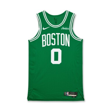 View full screen - View 1 of Lot 19. Jayson Tatum Boston Celtics 2024-2025 Game Issued Icon Edition Jersey | To The Max Foundation .