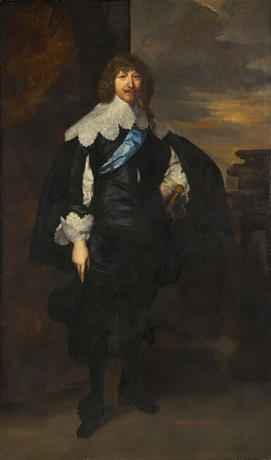 View full screen - View 1 of Lot 66. AFTER SIR ANTHONY VAN DYCK | Portrait of William Cavendish, Duke of Newcastle (1592-1676).