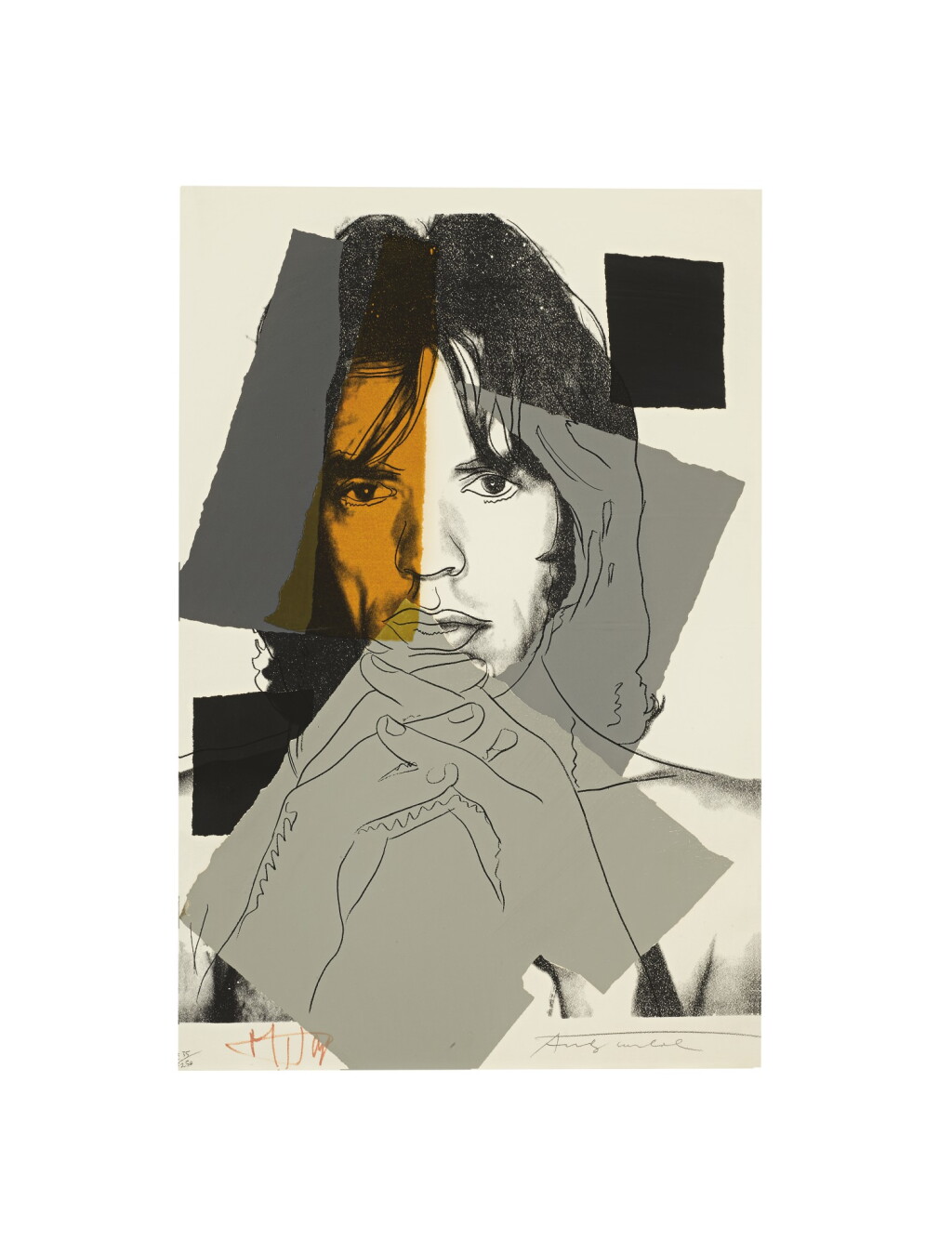 View full screen - View 1 of Lot 281. ANDY WARHOL | MICK JAGGER (F. & S. II.147).