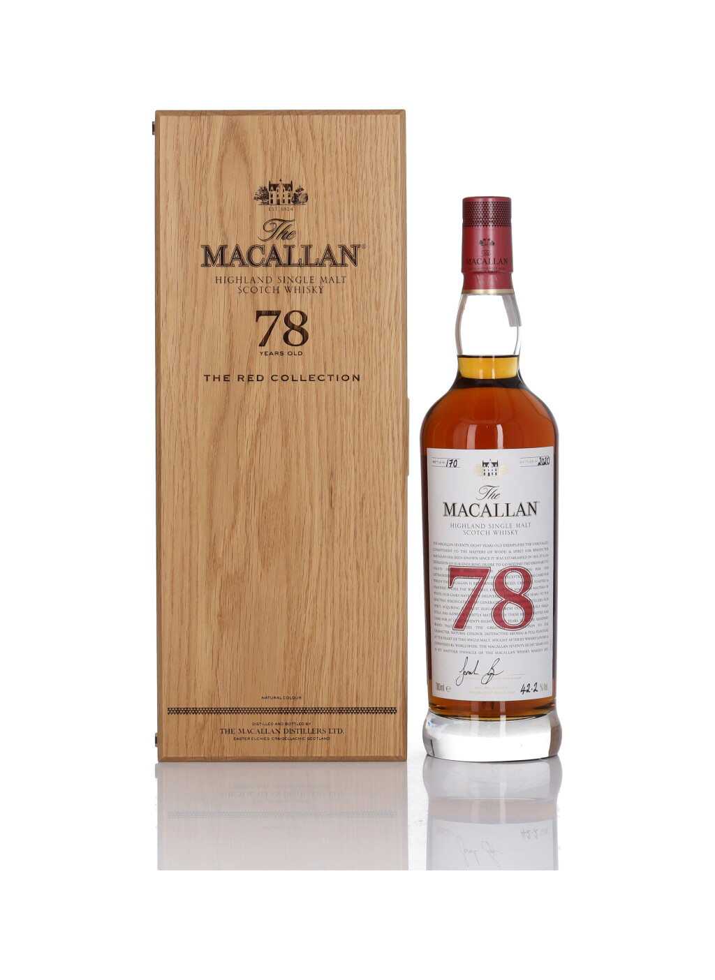 View full screen - View 1 of Lot 1. The Macallan The Red Collection 78 Year Old 42.2 abv NV (1 Bottle 70cl).