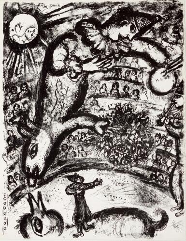 View full screen - View 1 of Lot 57. MARC CHAGALL | LE CIRQUE: ONE PLATE (M. 526; C. BKS. 68).