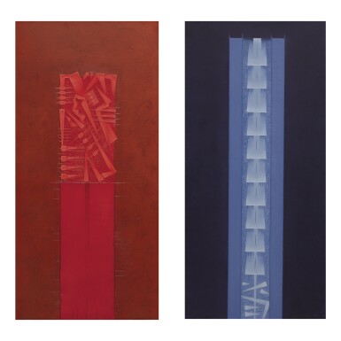 View full screen - View 1 of Lot 252. ARNALDO POMODORO | STELE I AND STELE III.