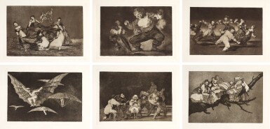 View full screen - View 1 of Lot 99. Los Proverbios (Delteil 202-219; Harris 248-265).