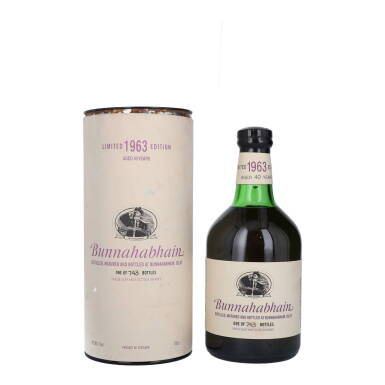 View full screen - View 1 of Lot 5144. Bunnahabhain 40 Year Old 42.9 abv 1963 (1 BT70).