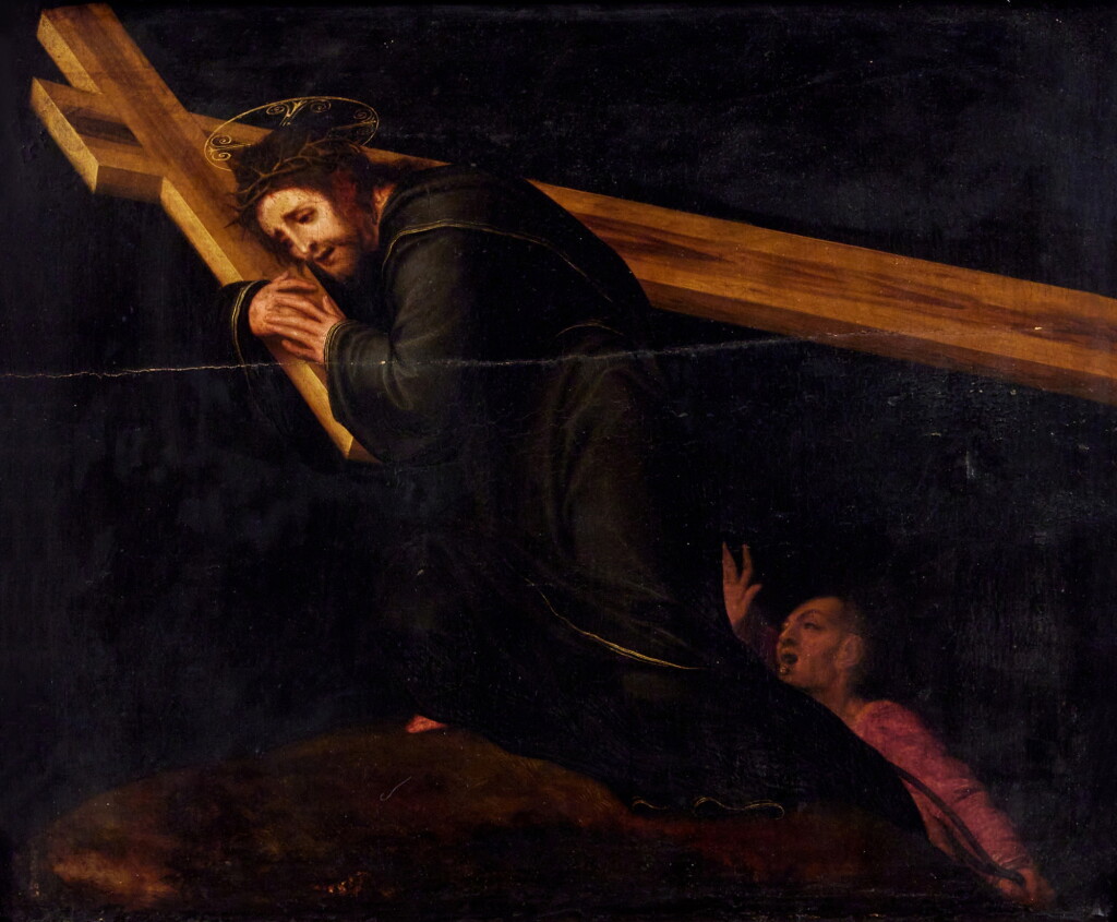 View full screen - View 1 of Lot 12. Christ Carrying the Cross.