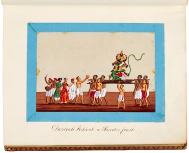 View full screen - View 1 of Lot 67. A Company School album of mica paintings, South India, Trichinopoly, circa 1850.