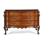 A George II Carved Mahogany Serpentine Commode, circa 1760