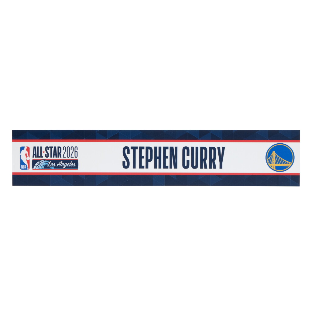 View full screen - View 1 of Lot 90. Stephen Curry ‘NBA All-Star Weekend’ Locker Room Nameplate | Set of 2.