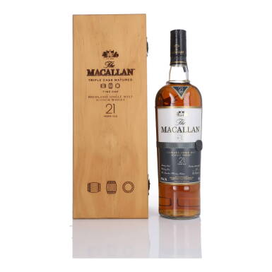 View full screen - View 1 of Lot 63. The Macallan 21 Year Old Fine Oak 43.0 abv NV (1 BT 75cl).