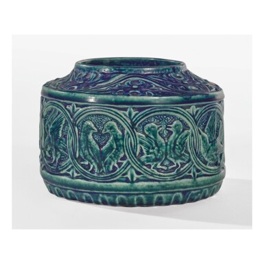 View full screen - View 1 of Lot 5. TIFFANY STUDIOS | "BIRD" VASE.