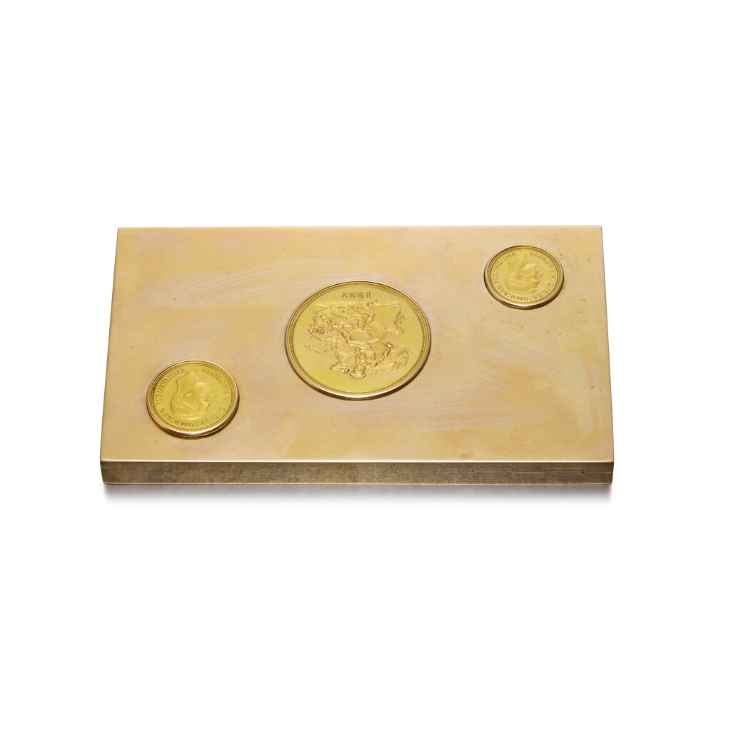 View full screen - View 1 of Lot 530. A Gold Cigarette Case, Paul Flato, New York, Circa 1940.