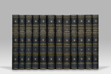 View full screen - View 1 of Lot 22. CHATEAUBRIAND. Mémoires d'outre-tombe. Paris, 1849-1850. 12 vol. Exemplaire élégamment relié par Andrieux.