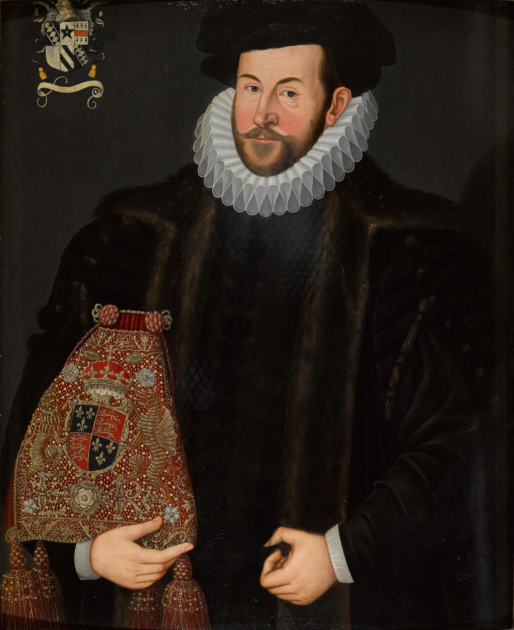 View full screen - View 1 of Lot 67. THE UNKNOWN FOLLOWER OF HIERONYMUS CUSTODIS | PORTRAIT OF SIR JOHN PUCKERING OF KEW, SURREY AND WESTON (C. 1544–1596), SPEAKER OF THE HOUSE OF COMMONS AND LORD KEEPER OF THE PRIVY SEAL.