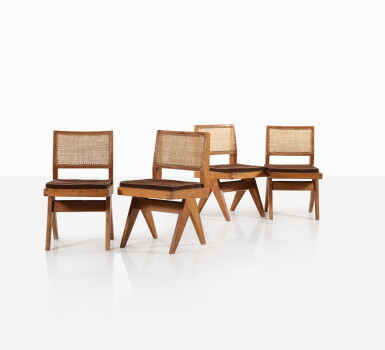 View full screen - View 1 of Lot 32. Quatre chaises PJ-SI-25-A.