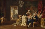 Louis XVI and Marie Antoinette with Family at Versailles (October 6, 1789)