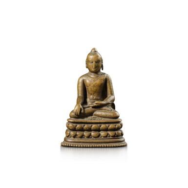 View full screen - View 1 of Lot 1141. A bronze figure of Shakyamuni Buddha, Northeastern India, Pala period, 11th century.