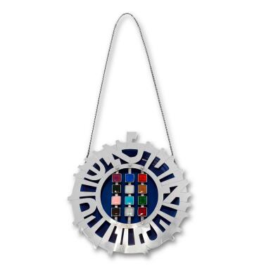 View full screen - View 1 of Lot 29. An American Silver and Enamel Torah Shield, Chava and Ludwig Wolpert, Tobe Pascher Workshop, New York, Circa 1960-65.