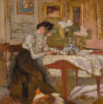 Le goûter, Madame Hessel prenant le thé