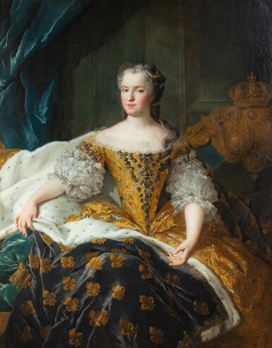 View full screen - View 1 of Lot 750. Portrait of Marie Leszczynska, Queen of France (1703-1768).