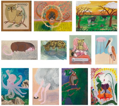 View full screen - View 1 of Lot 136. Paintings Found in an O-ist Thrift Store.