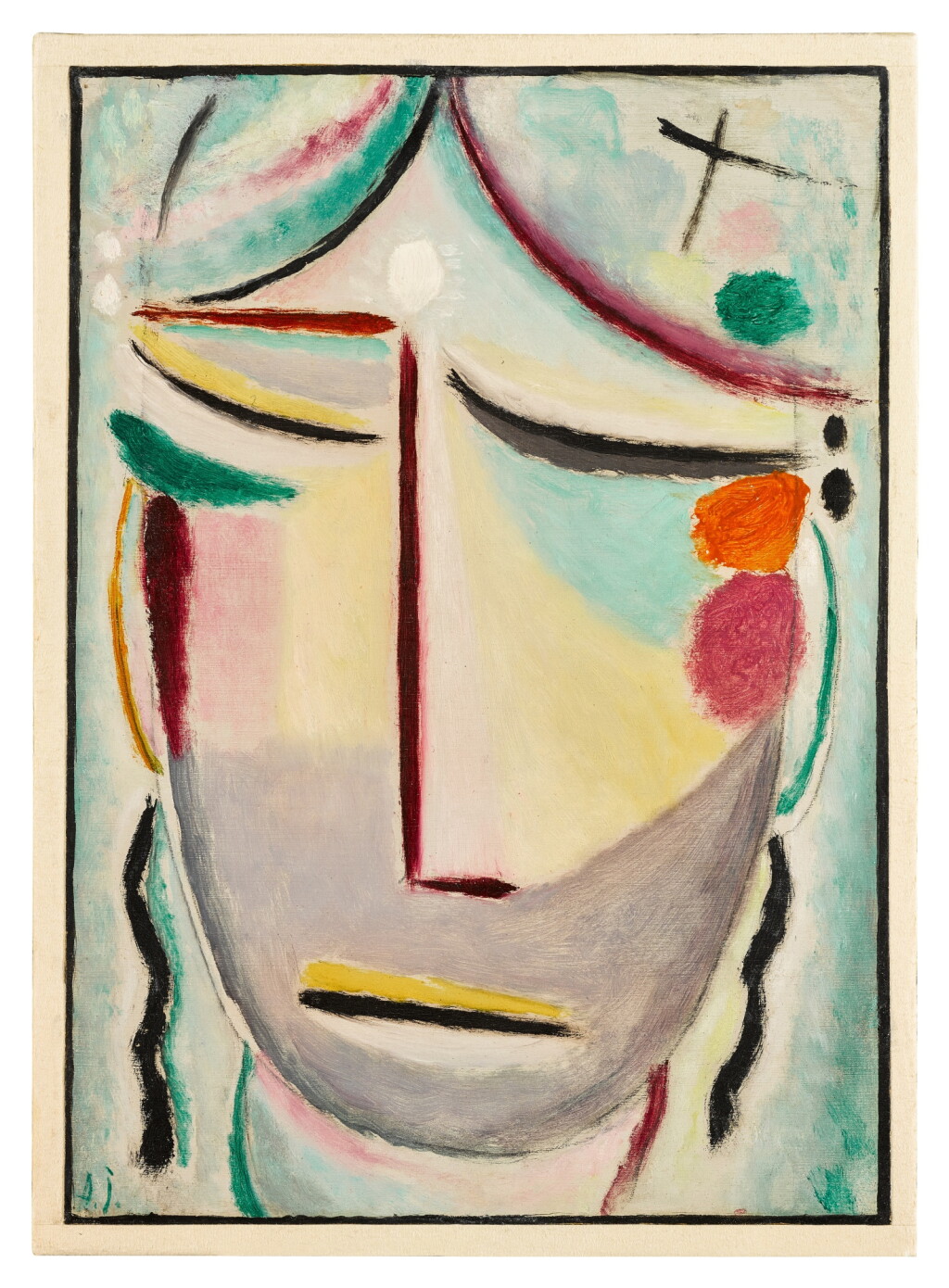 View full screen - View 1 of Lot 377. Heilandsgesicht: Mondlicht (Verheissung) (Savior's Face: Moonlight (Annunciation)).