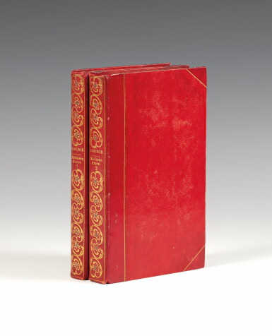 View full screen - View 1 of Lot 32. DEFOE. Vies et aventures de Robinson Crusoe. Paris,1836. 2 volumes in-8. Reliure de l'époque..
